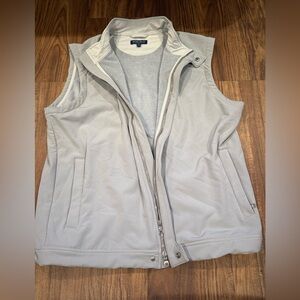 Peter Millar Light Gray Fleece Vest size M
